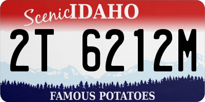 ID license plate 2T6212M