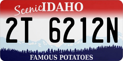 ID license plate 2T6212N