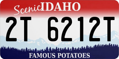 ID license plate 2T6212T