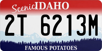 ID license plate 2T6213M