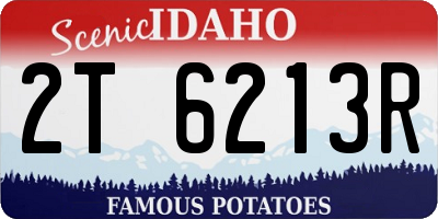 ID license plate 2T6213R