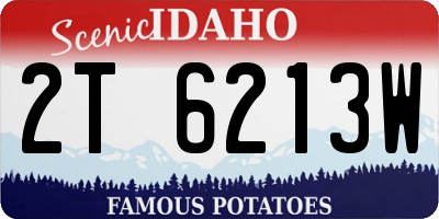 ID license plate 2T6213W