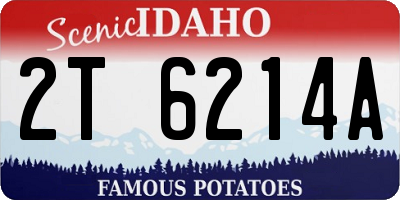 ID license plate 2T6214A