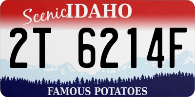 ID license plate 2T6214F