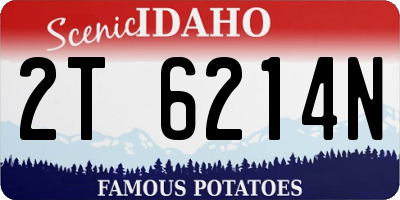 ID license plate 2T6214N