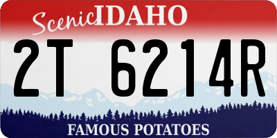 ID license plate 2T6214R