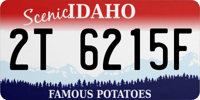 ID license plate 2T6215F