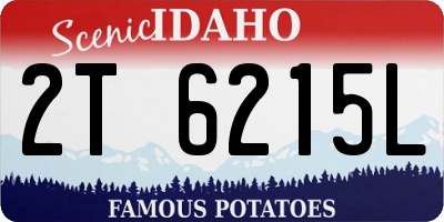 ID license plate 2T6215L
