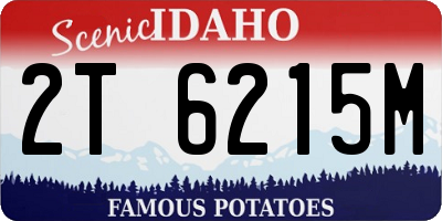 ID license plate 2T6215M
