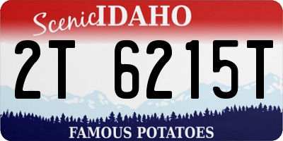 ID license plate 2T6215T