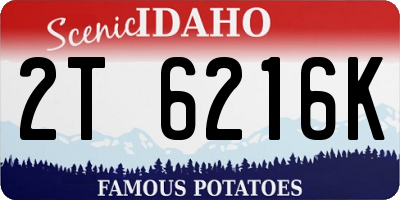 ID license plate 2T6216K