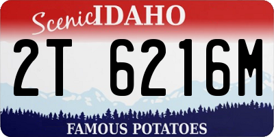 ID license plate 2T6216M