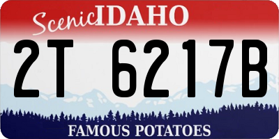 ID license plate 2T6217B