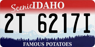 ID license plate 2T6217I
