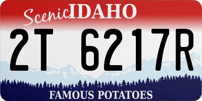 ID license plate 2T6217R