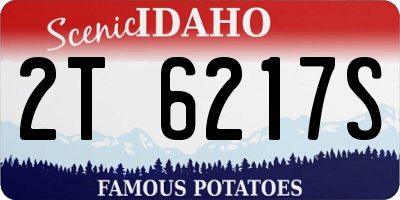 ID license plate 2T6217S