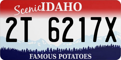 ID license plate 2T6217X