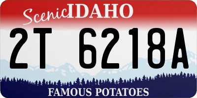 ID license plate 2T6218A