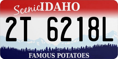 ID license plate 2T6218L
