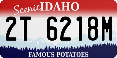 ID license plate 2T6218M