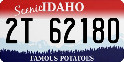 ID license plate 2T6218O