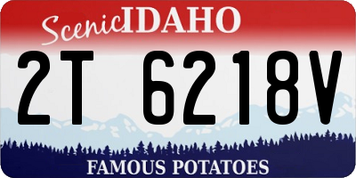 ID license plate 2T6218V