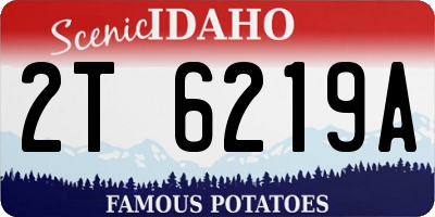 ID license plate 2T6219A
