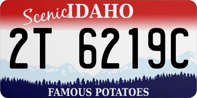 ID license plate 2T6219C