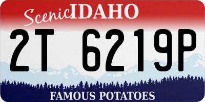ID license plate 2T6219P