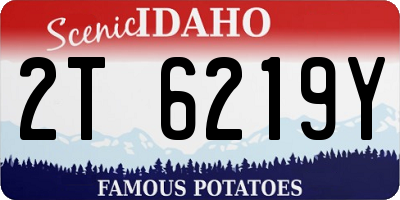 ID license plate 2T6219Y