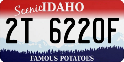 ID license plate 2T6220F