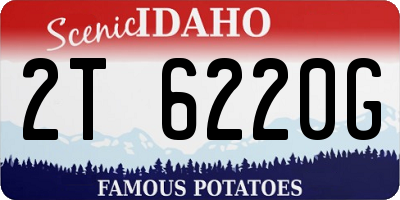 ID license plate 2T6220G