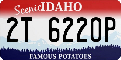 ID license plate 2T6220P