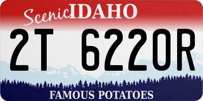 ID license plate 2T6220R