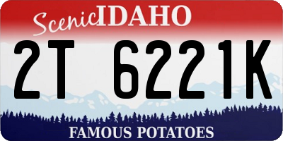 ID license plate 2T6221K