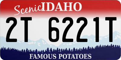 ID license plate 2T6221T