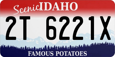 ID license plate 2T6221X