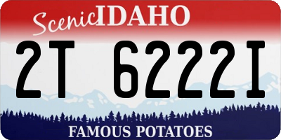ID license plate 2T6222I