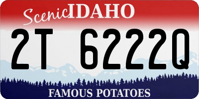 ID license plate 2T6222Q