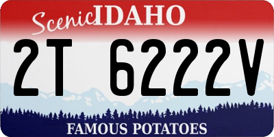 ID license plate 2T6222V