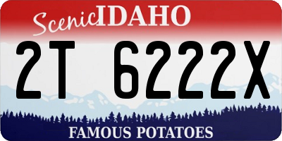 ID license plate 2T6222X