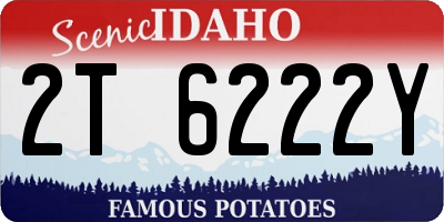 ID license plate 2T6222Y