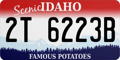 ID license plate 2T6223B