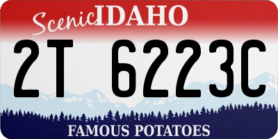 ID license plate 2T6223C