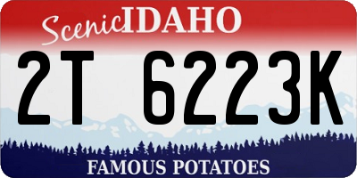 ID license plate 2T6223K