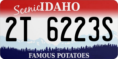 ID license plate 2T6223S