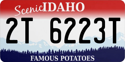 ID license plate 2T6223T