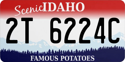 ID license plate 2T6224C