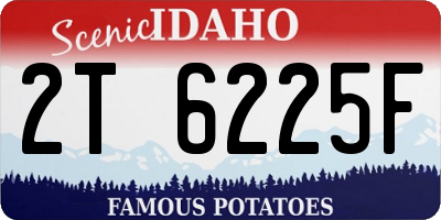 ID license plate 2T6225F