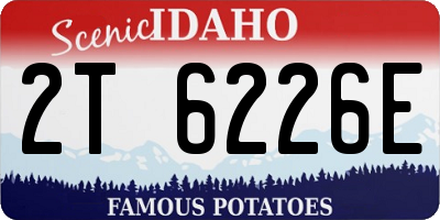 ID license plate 2T6226E